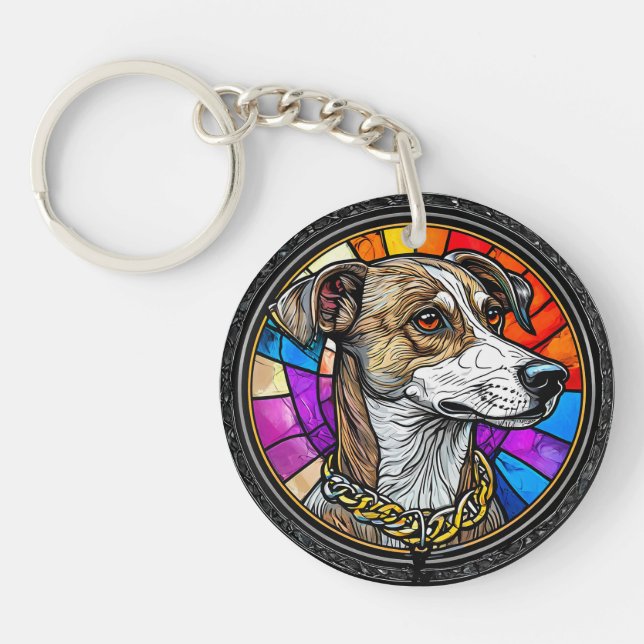 Hund Mosaik Konst Gåva Till Katter Och Hundar Ägar (Framsidan)