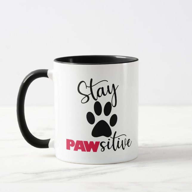 Hund Motivational Pun Mugg (Vänster)