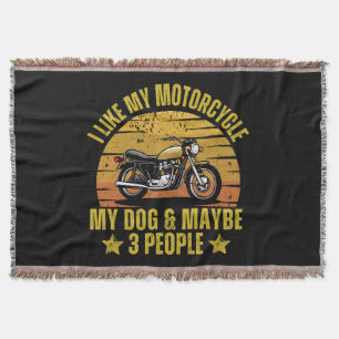 Hund motorcykel filt