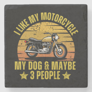 Hund Motorcykel Stenunderlägg