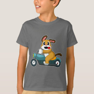 Hund motorcykel t shirt