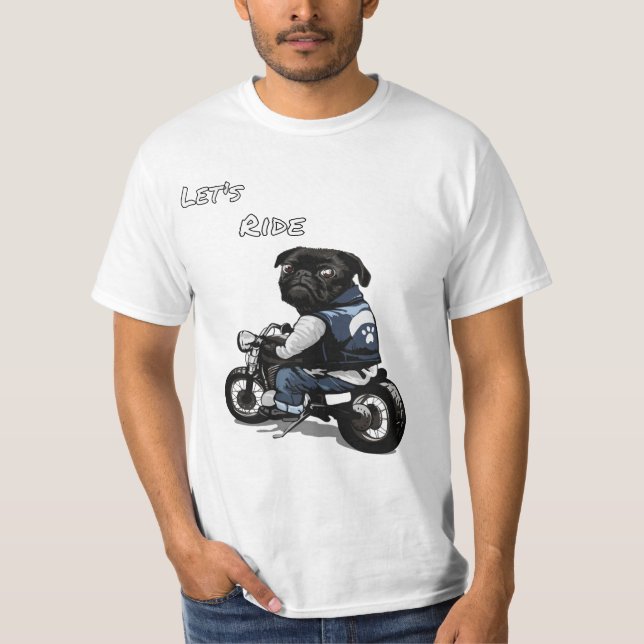 Hund Motorcykelns konstruktion T Shirt (Framsida)