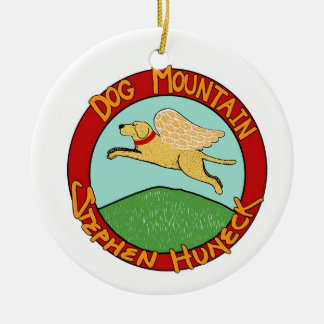 Hund Mountian Logotyp Ornament