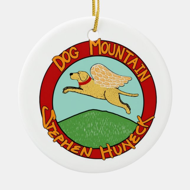 Hund Mountian Logotyp Ornament (Framsidan)