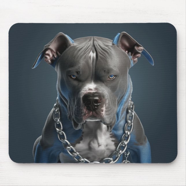Hund Mouse Pad American Stafford Musmatta (Framsidan)