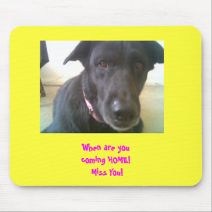 Hund Mousepad "saknad du ", Musmatta