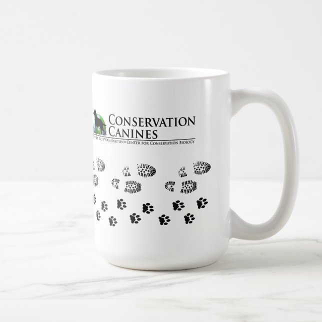 Hund- muggtass avtryck för beskydd och kängatryck kaffemugg (Höger)