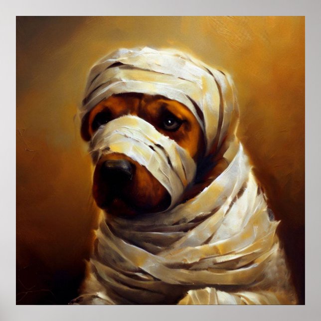 Hund Mummy Poster (Framsidan)