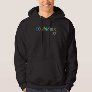 Hund Musher Sled Hundar Husky Hund Sledding Urban Hoodie