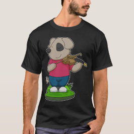 Hund Musician Violin Music T Shirt