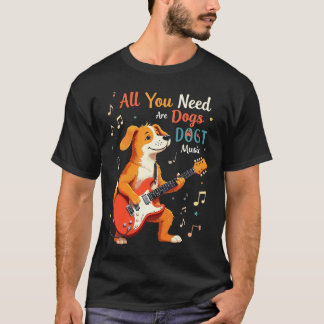 hund musik t shirt