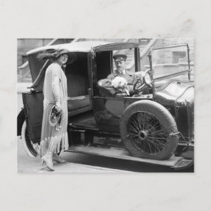Hund Nanny and Chauffeur, 1920-talet Vykort