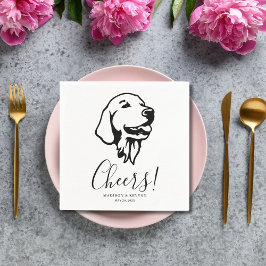 Hund Napkins Bröllop Pappersservett