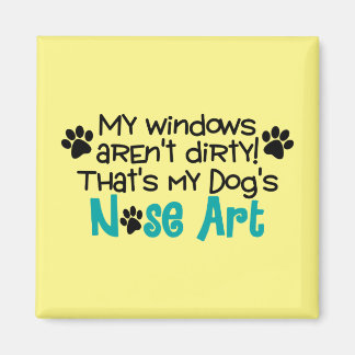 Hund Nose Art Magnet