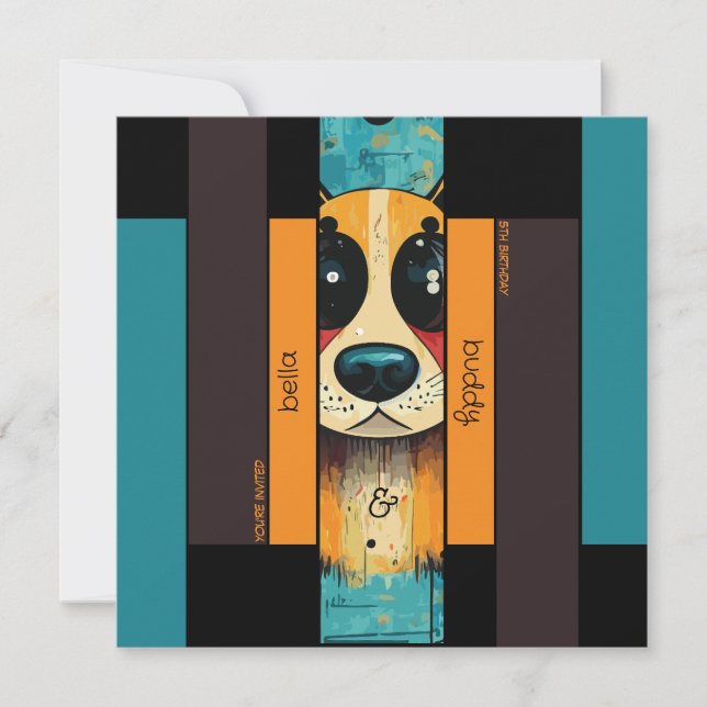 Hund Nose Inbjudningar (Framsida)