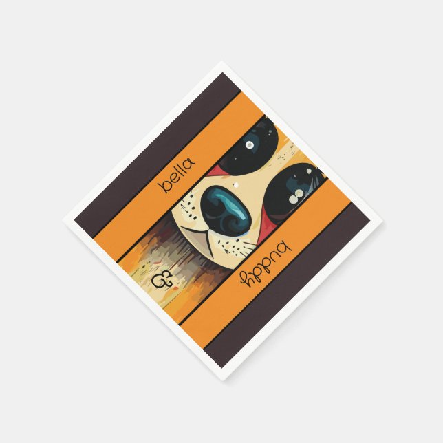 Hund Nose Pappersservett (Hörn)