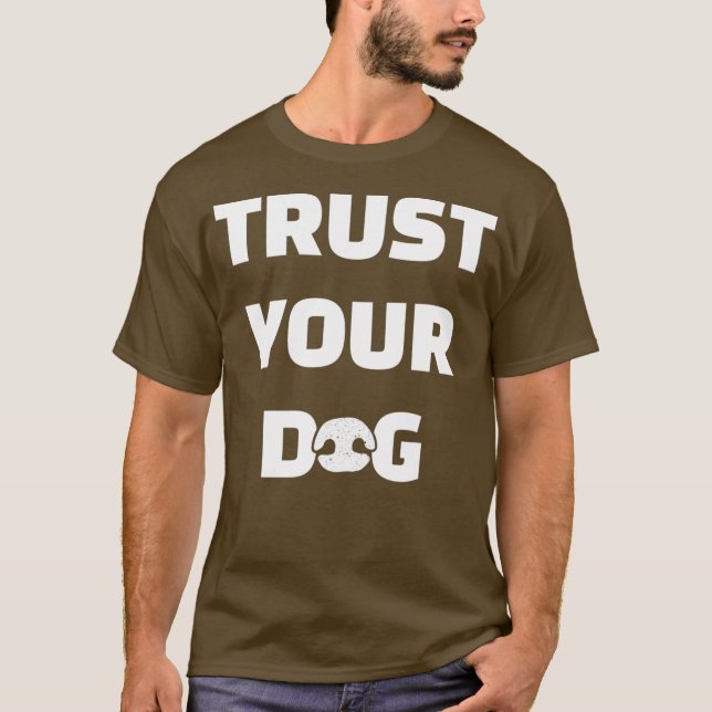 Hund Nosework Scentwork Hund Agilitet K9 Trust T Shirt (Framsida)