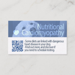 Hund Nutritional Cardiomyopathy, uppdatering maj 2 Visitkort