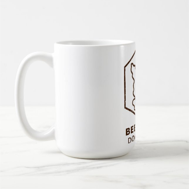 Hund- och bidesign kaffemugg (Vänster)