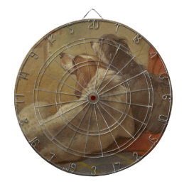 Hund och bojkollie (två Hundar) (djur) Darttavla