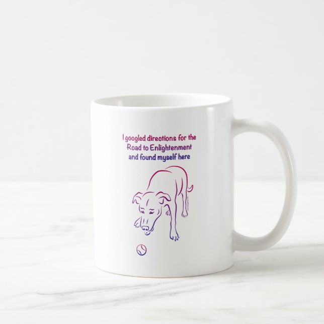 Hund och Boll - Upplysningar Kaffemugg (Höger)