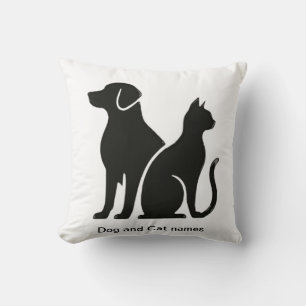 Hund- och Cat boho-design Kudde