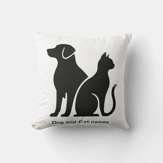 Hund- och Cat boho-design Kudde (Framsida)
