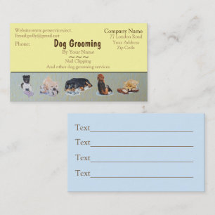 hund- och djuromsorgare tjänster möte tidsbeställning kort