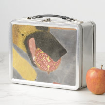 Hund och granatäpple metall lunchlåda