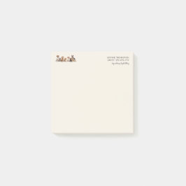 Hund och husdjur hund som går post-it block