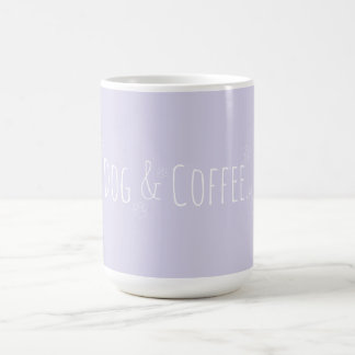 Hund och kaffe Lilac Lila Kaffemugg