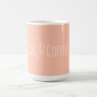 Hund och kaffeOrangen Coral Mugg