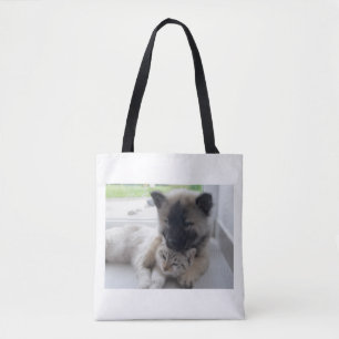 Hund Och Katt Kärlek Tygkasse