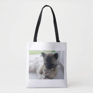 Hund Och Katt Kärlek  Tygkasse