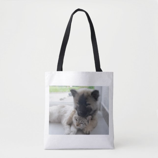 Hund Och Katt Kärlek  Tygkasse (Framsida)