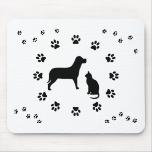 Hund och katt Mousepad Musmatta
