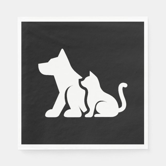 Hund och katt pappersservett (Framsidan)
