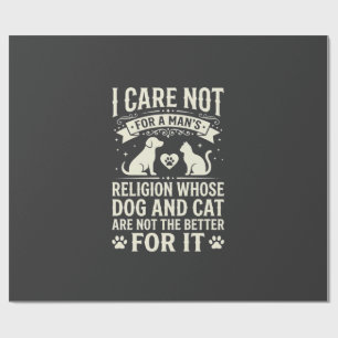 Hund och katt religion citat presentpapper
