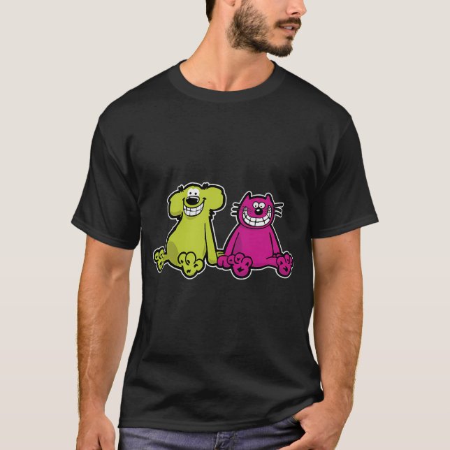 Hund och katt t shirt (Framsida)