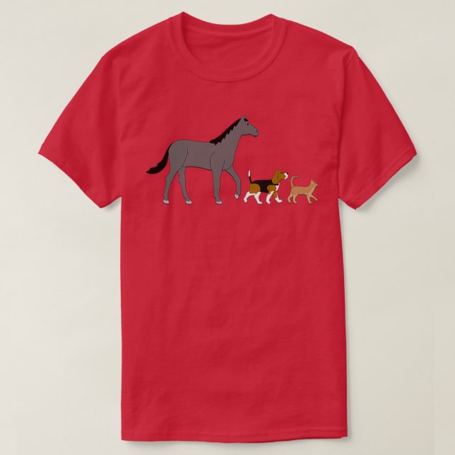 hund och katt t shirt (Design framsida)