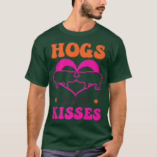 Hund och Kisses Design Gris Valentiness Premium T Shirt