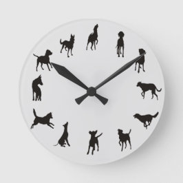 Hund O'Clock Hund Clock Wall Clock Clock Clock Rund Klocka