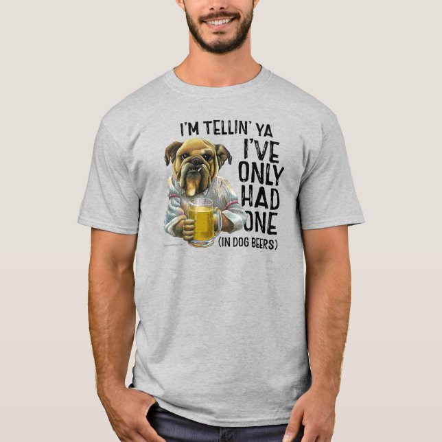 Hund Öl T-Shirt (Framsida)