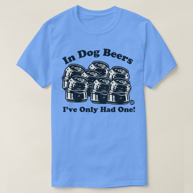 hund öl t shirt (Design framsida)