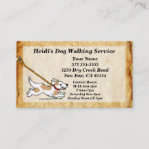 Hund om Hund-Walking Service-Affärskortet