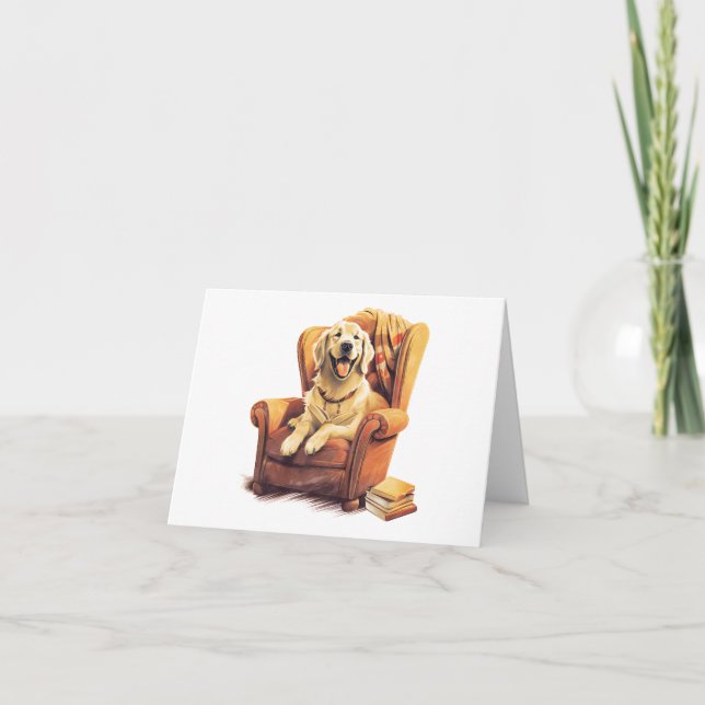 Hund om ordförande med Bokar-blankkort Kort (Framsida)