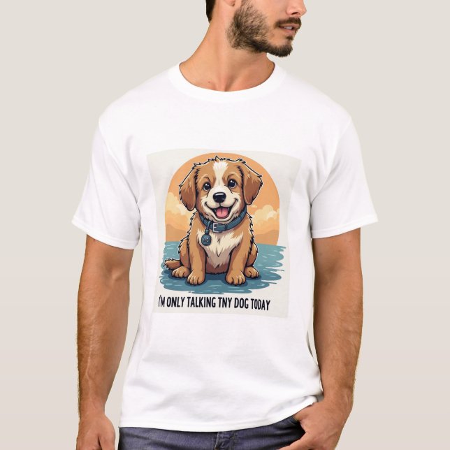 Hund Only Vibes T Shirt (Framsida)