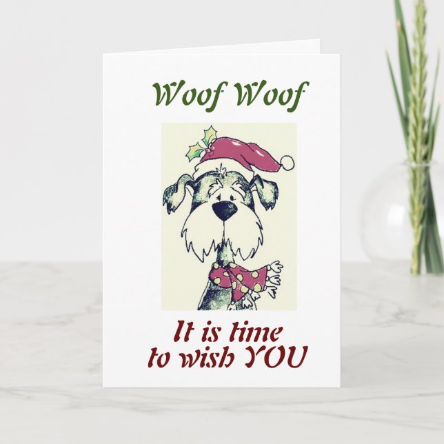 HUND ÖNSKEMÅL DU ÄR ETT "MYCKET GOD JUL" KORT (Framsida)