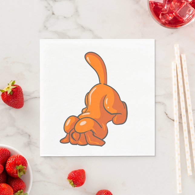 Hund orange Hound Pappersservett (Skapare uppladdad)