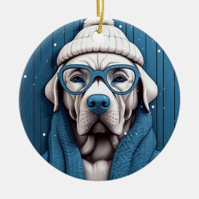 Hund Ornament för vinterCoola (Framsidan)